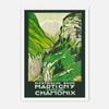 Galrie Vintage Electric Railway Art Print of Martigny to Chamonix by J. Graz, White Frame, A1 60 x 84cm (23 x 33inch)