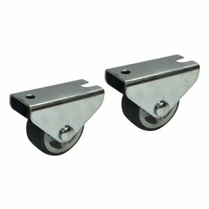 Move It 30mm 20kg Grey TPR On Polypropylene Fixed Plate Castor - 2 Pack