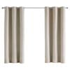 Mollers 120 x 223cm Natural Ash Single Blockout Eyelet Curtain