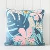 Rayell Indoor Square Cushion Flower Power! Aqua 45x45cm