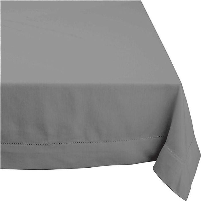 Rans Elegant Hemstitch Grey Tablecloth Round 220cm