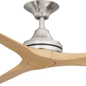 ThreeSixty 152cm 3 Blade AC Nickel/Natural Wash Spitfire Ceiling Fan