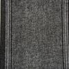 Ideal 67cm Grey Black Bristol Rib Rubber back Carpet Runner