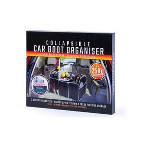 Collapsible Car Trunk Organiser with Cooler Bag