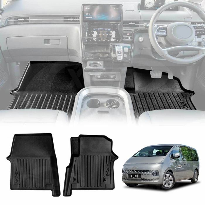 3D All-Weather Floor Mats for Hyundai Staria and Staria Load 2021-Onwards Carpet Liners Accessories