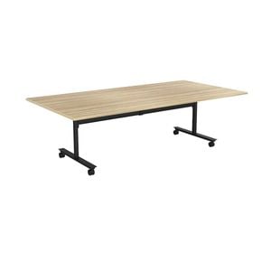 Olg Agile Flip Table Black Frame New Oak Ravine Top L2100mm X W900mm