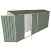 Build-a-Shed 0.8 x 4.5 x 2m Hinged Door Tunnel Shed With Single Hinged Side Door - Green