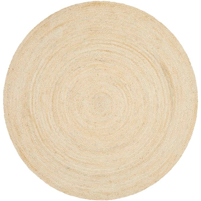 The Rug Connection Gallery Polo Off White 150x150cm - Small Round Handwoven Jute Indoor Rug