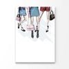 Modern Women and Elegant Handbags Print 100% Australian Made 100x150cm (Stretched Canvas)