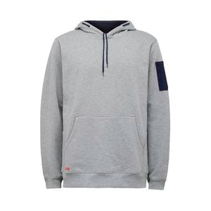 Hard Yakka Grey Brushed Fleece Hoodie - Size 2XL