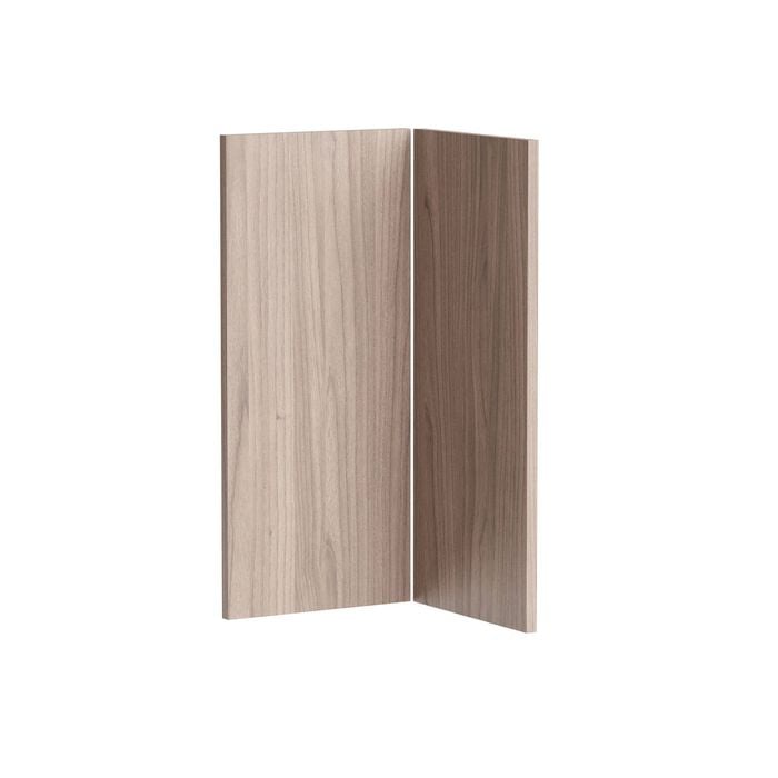 Kaboodle Silver Ash Modern Corner Base Cabinet Doors - 2 Pack