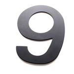 Sandleford 200mm Black Lorenzo House Number 9