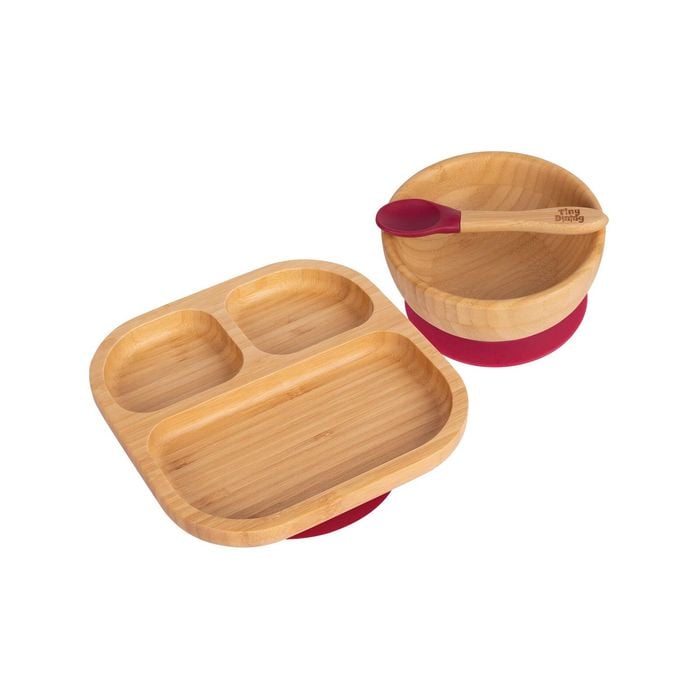 Tiny Dining Children's Bamboo Tableware Feeding Set