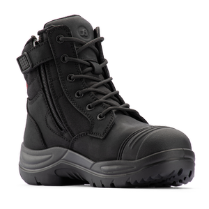 Bata Industrials Women's Black Luna Zip Side Safety Boot US Size 11