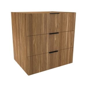 Lugna 768 x 750 x 580mm Cove 3 Drawer Storage Cabinet