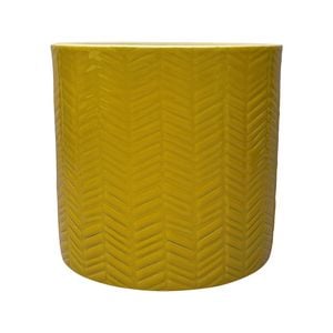 Borralheira 180mm Yellow Herringbone Indoor Plant Pot