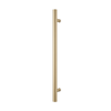 Barelli 950mm Brushed Gold Single Round Vertical Heated Towel Rail