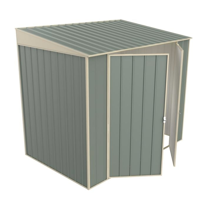 Build-a-Shed 1.5 x 2.3 x 2.0m Skillion Double Hinged Side Door Shed - Green