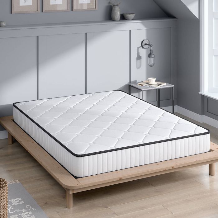 DreamZ King Mattress 20cm Pocket Spring Medium Firm HD Foam Bedroom White