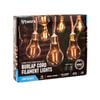 Lytworx Warm White Burlap Cord Filament Connectable Party Lights - 10 Pack