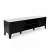 Valen 200cm Flute Etu Entertainment Tv Unit Ceramic Stone Top Black