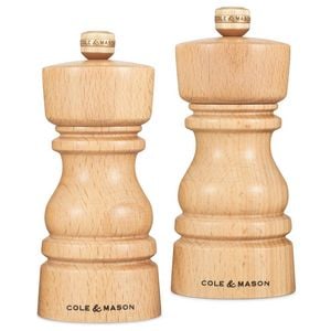 Cole & Mason London Salt & Pepper Mill Gift Set 130mm - Beech