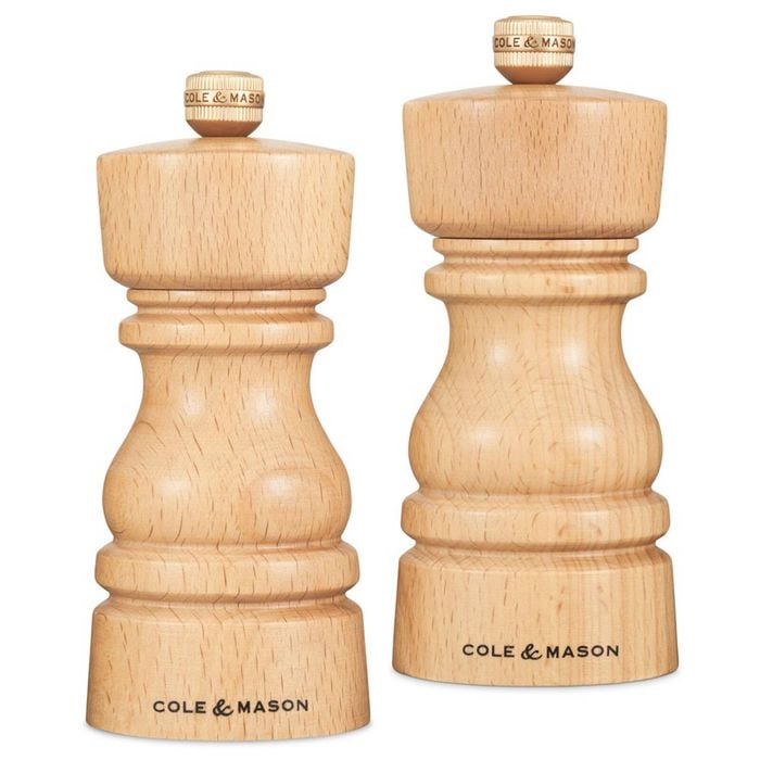 Cole & Mason London Salt & Pepper Mill Gift Set 130mm - Beech
