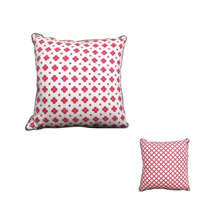 J Elliot Home Flower Reversible Piped Edge Cushion 43 x 43 cm