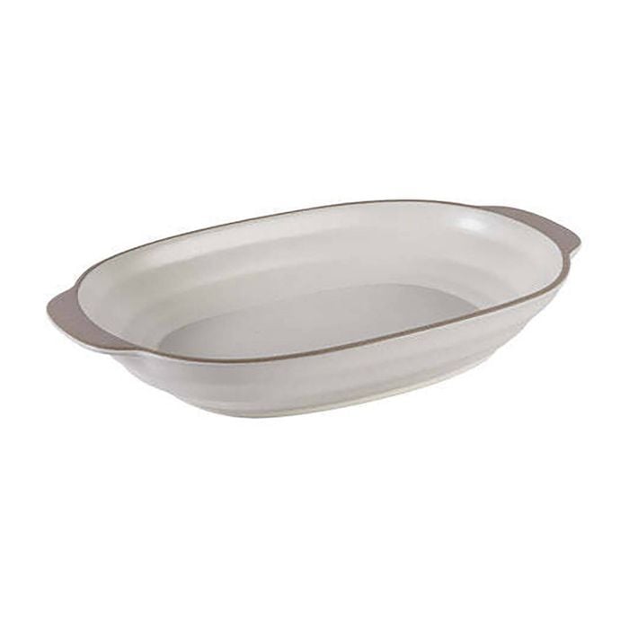 Ladelle Clyde Coconut 37cm Oval Baking Dish