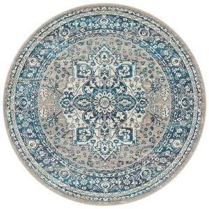 The Rug Connection Garden 207 Off White 240x240cm - Large Round Transitional Pet Friendly Indoor Rug