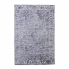Fab Habitat 160x230cm Grey Shay Traditional Distressed Machine Washable Rug