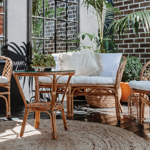 Home Bazar Bali Rattan 2 Seater Lounge Bunnings Australia