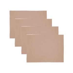 4PK Bambury Tableware/Dinnerware Linen Placemat 33x45cm Tea Rose Home Decor