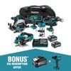 Makita 40V XGT Brushless 5 Piece 4.0ah Combo Kit - DK0203G501