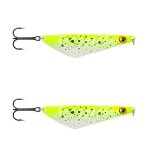 2x Rapala 8.5cm Harmaja Metal Spoon Fishing Lures - Sunray