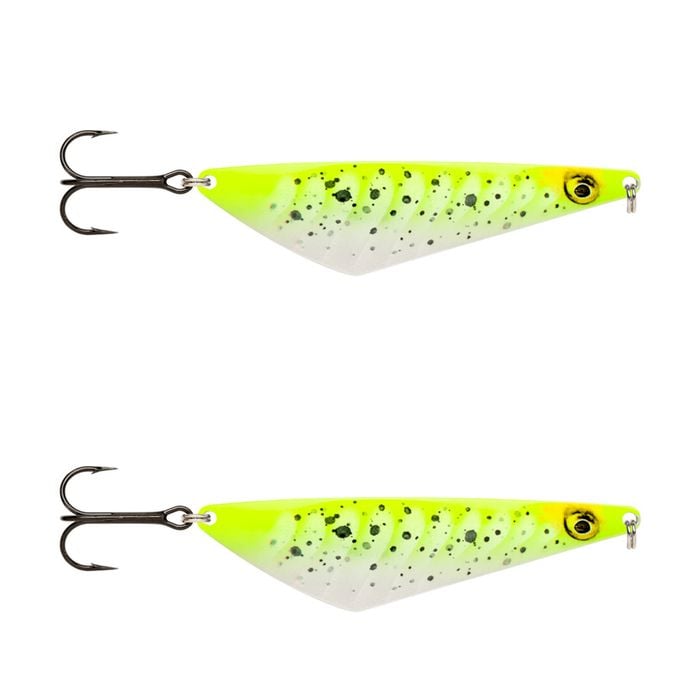 2x Rapala 8.5cm Harmaja Metal Spoon Fishing Lures - Sunray