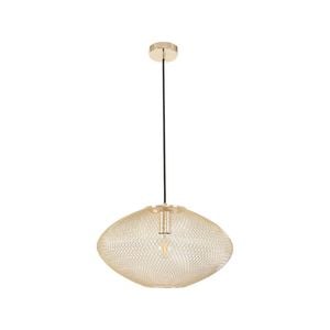 CLA Lighting GOLPE Interior Oval Stainless Steel Pendant Light- Large Champagne Gold