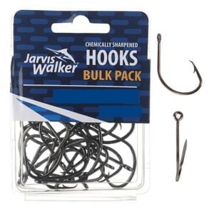 Jarvis Walker Chemically Sharpened Circle Fishing Hooks 2/0 30pk - Black