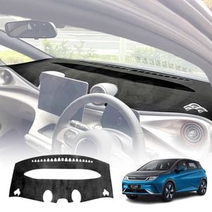 Luxury 3D Dash Mat Pad Cover Non-Slip for BYD Dolphin 2023-2024 Microfiber Leather