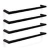 Forme 850mm Black Satin Round Single Heated Rail