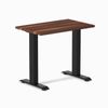 Desky Fixed Height Mini Hardwood Office Desk Matte Black Frame 80cm