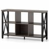 Costway 6 Cube Bookshelf 120cm Wide Storage Organizer Industrial Grey