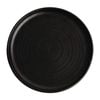 Olympia Canvas Small Rim Round Plate Delhi Black 265mm Pack of 6