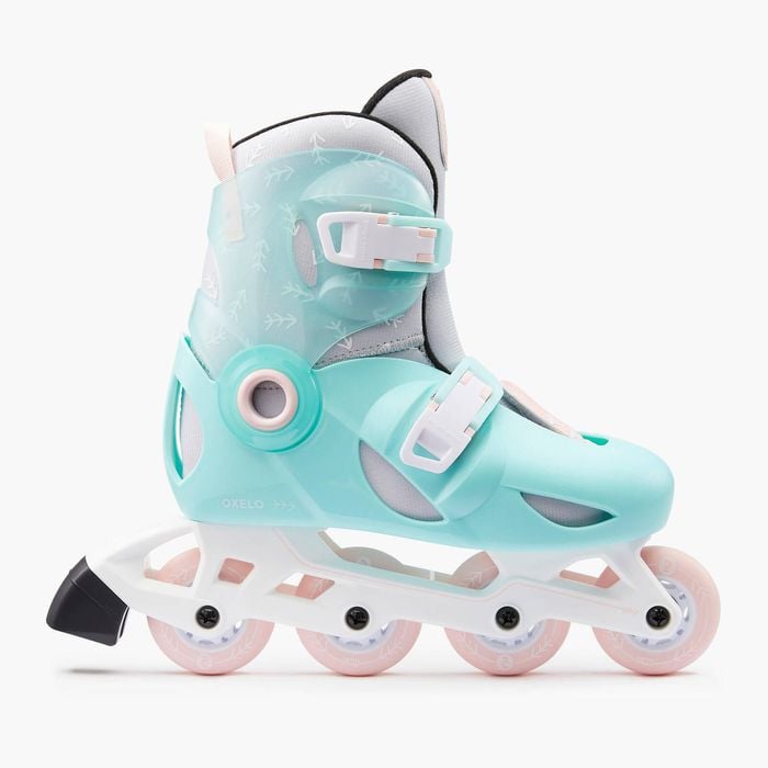 Decathlon - Kids' Inline Skates Play 5 - Mint - Au 9.5c/11.5c - Eu 28/30