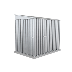Absco Sheds 1.52 x 2.26 x 2.06m Zincalume Narrow Double Door Garden Shed