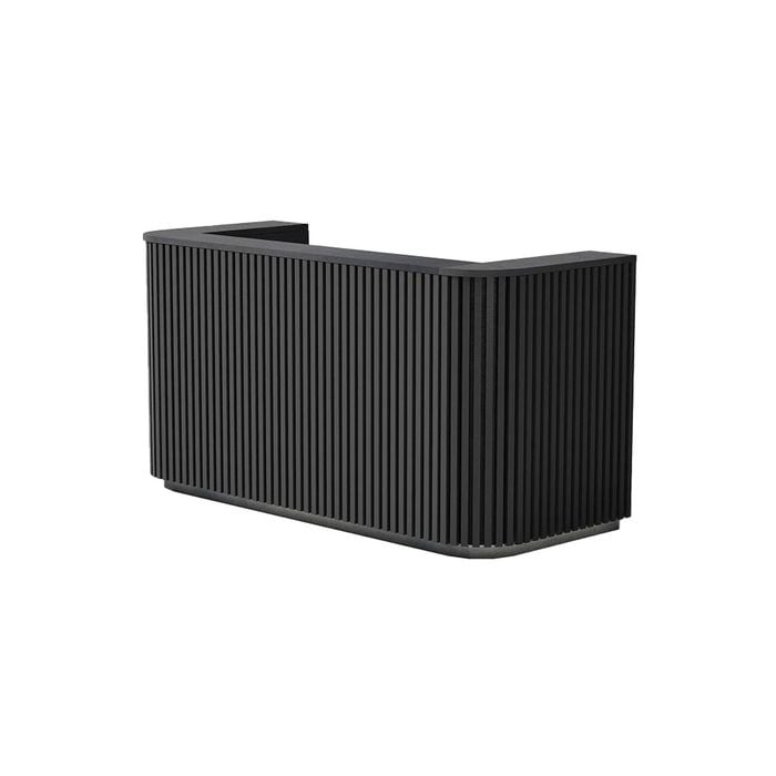 Modern Hotel LobbyHALO Reception Desk 180cm(W)x78cm(D)x105cm(H)- Black