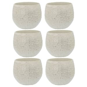 6PK Ecology Dinnerware Stoneware Linen Cuddle Drinking Mug 330ml/12.8cm Birch