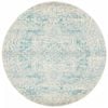 Sense 253 White 150x150cm - Small Round Transitional Pet Friendly Indoor Rug