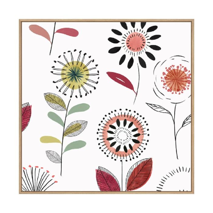 Artey | Afterward - Framed Canvas - Natural Frame - 64 x 64cm