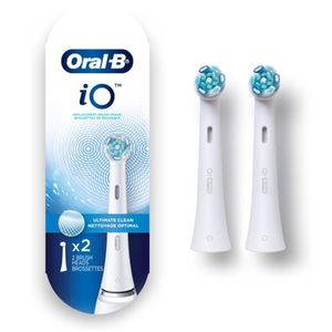 Oral-B iO Ultimate Clean Replacement Brush Heads - White (2 Pack)